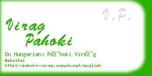 virag pahoki business card